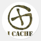 IK CACHE STICKER (Voorkant)