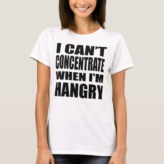 Ik cant concentratie als ik boos ben t-shirt (Voorkant)