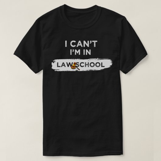 Ik cant hem in de rechtenschool 13 t-shirt (Design voorkant)