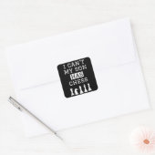 Ik cant mijn zoon heeft schaak grappige schaak mam vierkante sticker (Envelop)
