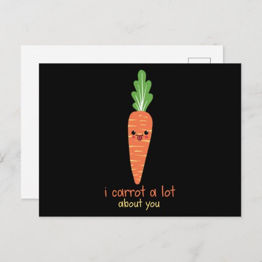 Ik carrot veel om je briefkaart (Voorkant / Achterkant)