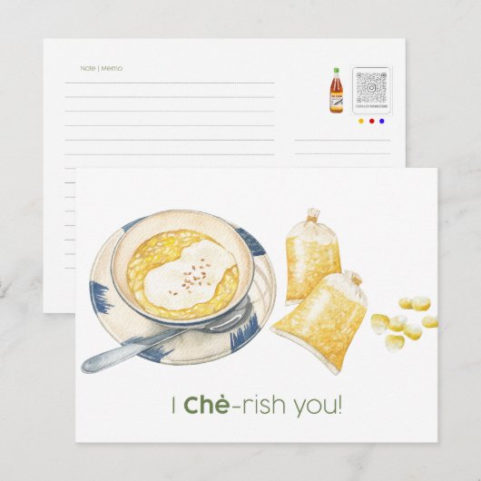 Ik Che-rish je Kaart (Voorkant / Achterkant)