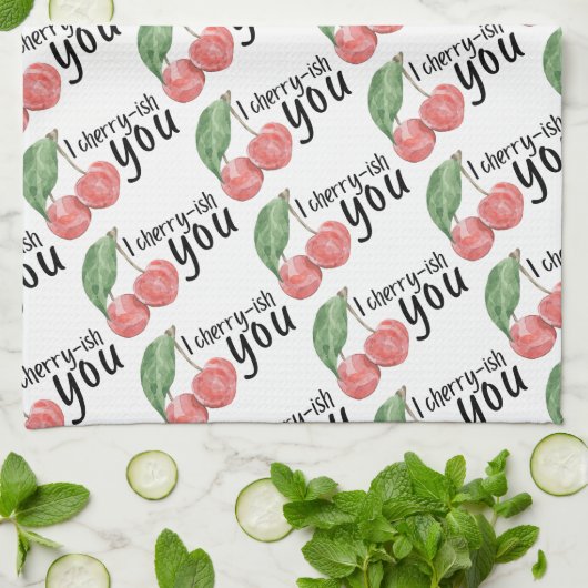 Ik Cherry-ish You Kitchen Towel Theedoek (Gevouwen)