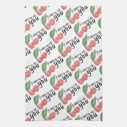 Ik Cherry-ish You Kitchen Towel Theedoek (Verticaal)