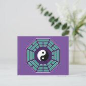 Ik Ching Yin Yang Briefkaart (Staand voorkant)