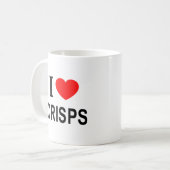 Ik ❤️ CHIPS Ik hou van CHIPS Ik HEART CHIPS Koffiemok (Voorkant links)
