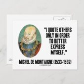 Ik citeer anderen alleen om mezelf beter uit te dr briefkaart (Voorkant / Achterkant)