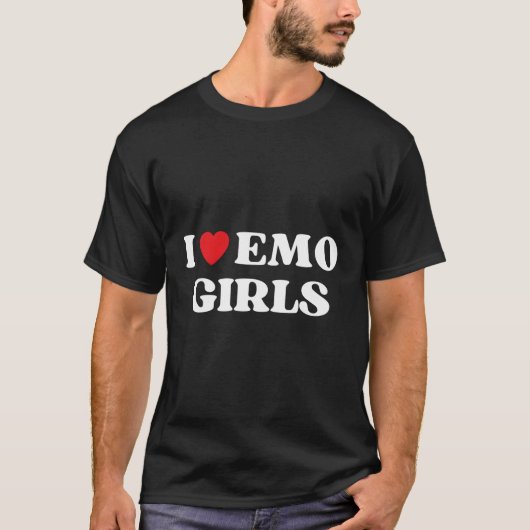 Ik citeer Emo Red He Emo Style T-shirt (Voorkant)