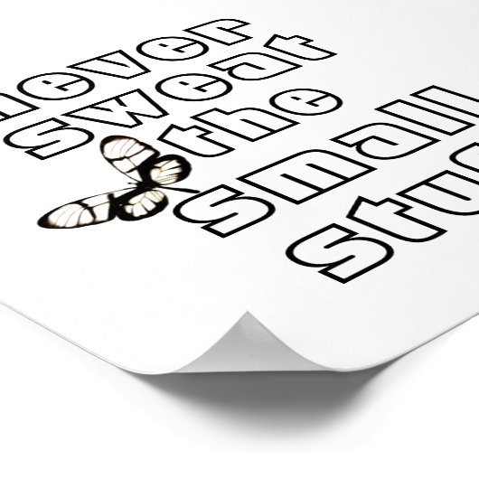 ik citeer het poster dat nooit de kleine dingen zw (Hoek)