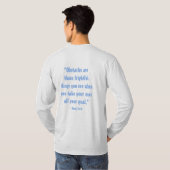 Ik citeer: "Obstakels zijn die vreselijke dingen d T-shirt (Achterkant volledig)