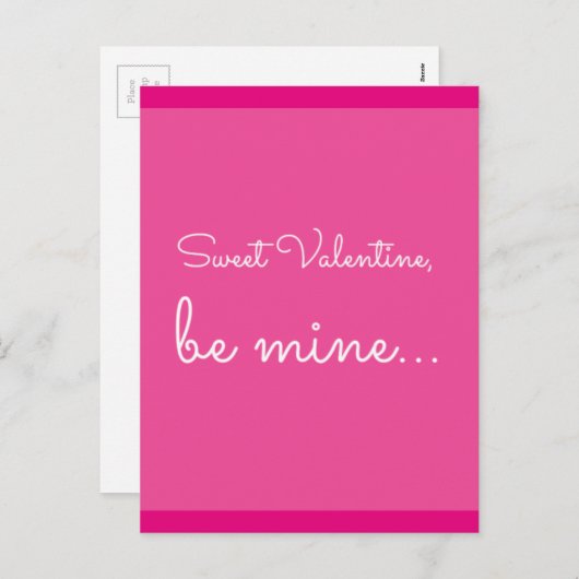 Ik citeer: Sweet Valentijn, ben van mij Feestdagenkaart (Voorkant / Achterkant)