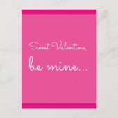 Ik citeer: Sweet Valentijn, ben van mij Feestdagenkaart (Voorkant)