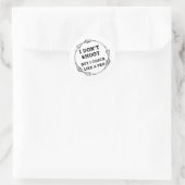 Ik coach als een pro | Boogschieten papa Ronde Sticker (Tas)