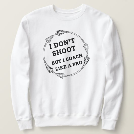 Ik coach als een pro | Boogschieten papa Trui (Design voorkant)