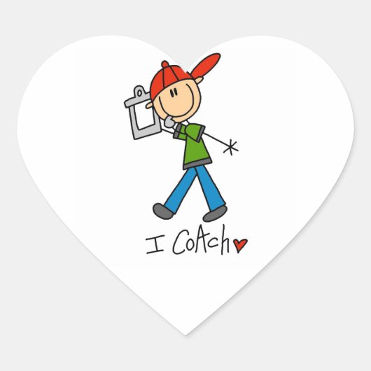 Ik Coach Hart Sticker (Voorkant)