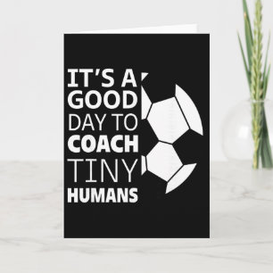 Ik Coach Kleine Mensen Grappige Voetbalcoach Train Kaart