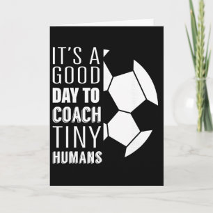 Ik Coach Kleine Mensen Grappige Voetbalcoach Train Kaart