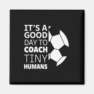 Ik Coach Kleine Mensen Grappige Voetbalcoach Train Magneet