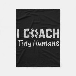 Ik Coach Kleine Mensen Voetbal Humor Grappige Voet Fleece Deken