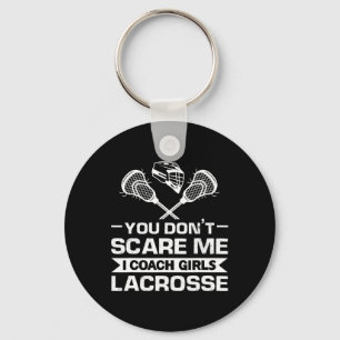 Ik coach meisjes Lacrosse coach Sleutelhanger