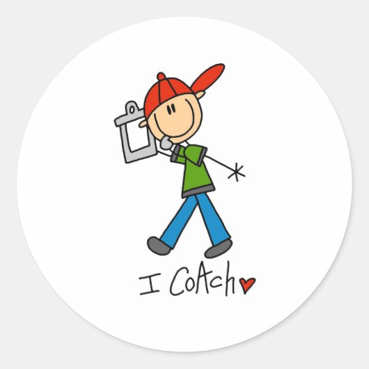 Ik Coach Ronde Sticker (Voorkant)