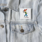 Ik Coach Vierkante Button 5,1 Cm (In situ)