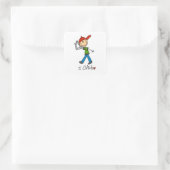 Ik Coach Vierkante Sticker (Tas)