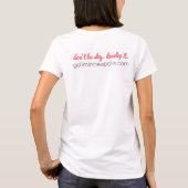 Ik<code>als een meisje T-shirt (Achterkant)