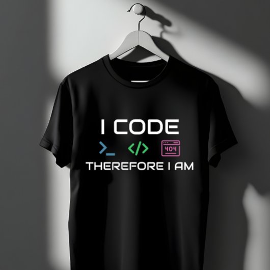 Ik Codeer Daarom Ben Ik - Programmeur 404 Fout Gee T-shirt