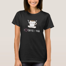 Ik ❤ Coffee en Yoga T-shirt