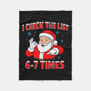 Ik Controleer De Lijst 67 Keer Sinterklaas Gen Z S Fleece Deken
