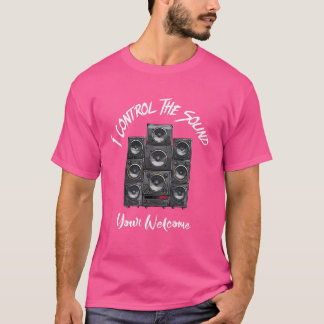 Ik controleer het geluid van uw welkom t-shirt