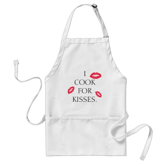 Ik cook voor Kisses Apron Standaard Schort (Voorkant)