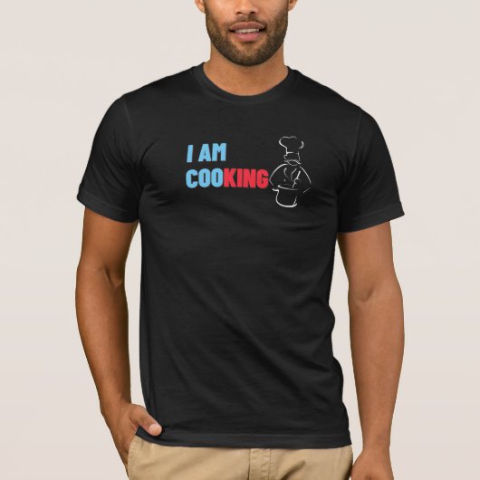 Ik cooking Kitchen King Funny Chef Cook 2 T-shirt (Voorkant)