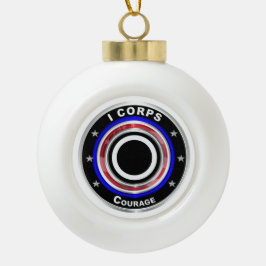 Ik corps "America's Corps" Keepomwille Kerstmis Keramische Bal Ornament