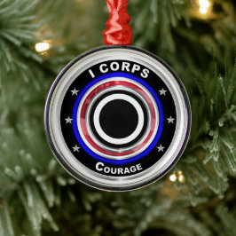 Ik corps "America's Corps" Keepomwille Kerstmis Metalen Ornament