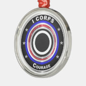 Ik corps "America's Corps" Keepomwille Kerstmis Metalen Ornament (Links)
