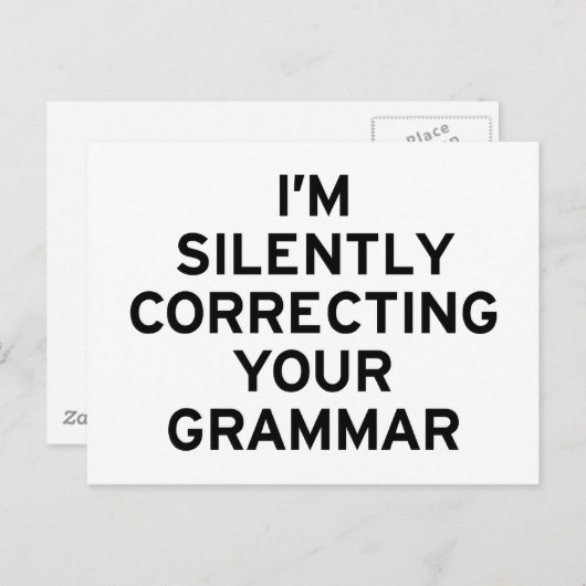 Ik corrigeer Grammar Briefkaart (Voorkant / Achterkant)