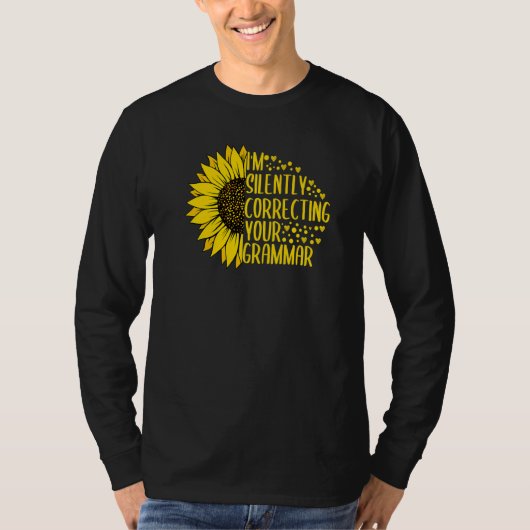 Ik corrigeer je Grammar English Sunfl. T-shirt (Voorkant)