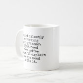 Ik corrigeer je Grammar niet stilletjes Koffiemok (Voorkant links)