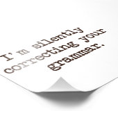 Ik corrigeer je Grammar stilletjes. Foto Afdruk (Hoek)