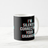 Ik corrigeer je Grammar stilletjes Koffiemok (Voorkant rechts)