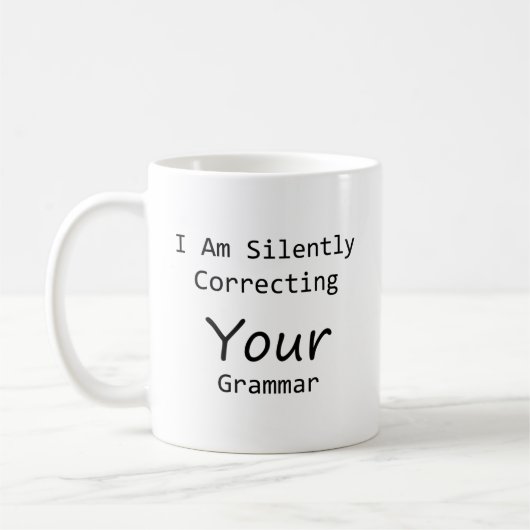 Ik corrigeer je Grammar stilletjes Koffiemok (Links)