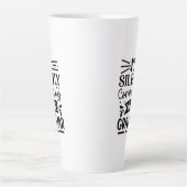 Ik corrigeer je Grammar stilletjes Latte Mok (Voorkant)