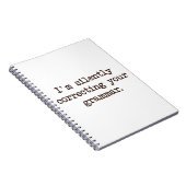 Ik corrigeer je Grammar stilletjes. Notitieboek (Rechterzijde)