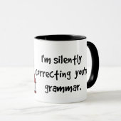 Ik corrigeer je Grammar Wise Owl. Mok (Voorkant rechts)