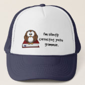Ik corrigeer je Grammar Wise Owl. Trucker Pet (Voorkant)