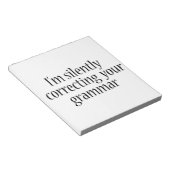 Ik corrigeer je grammatica Funny shirt. Notitieblok (Schuin)