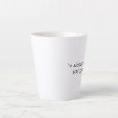 Ik corrigeer je grammatica grappig. latte mok (Voorkant)