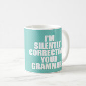 Ik corrigeer je grammatica. koffiemok (Voorkant rechts)